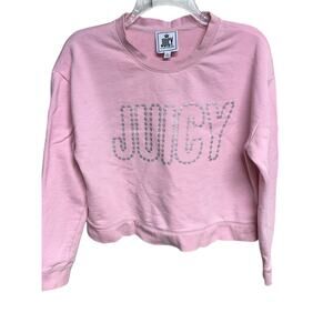 Juicy‎ by Juicy Couture Pink French Terry Pullover Sweatshirt Size Medium
